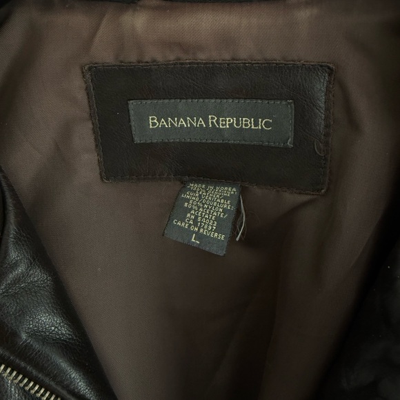 Vintage Banana Republic Genuine Leather Jacket - Picture 3 of 5